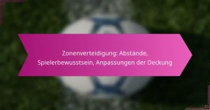 Zonenverteidigung: Abstände, Spielerbewusstsein, Anpassungen der Deckung